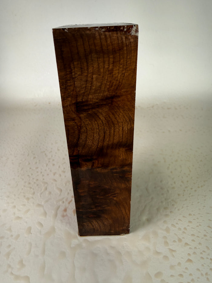 KB-013: Knife Block - Natural Stabilized Redwood Lace Burl