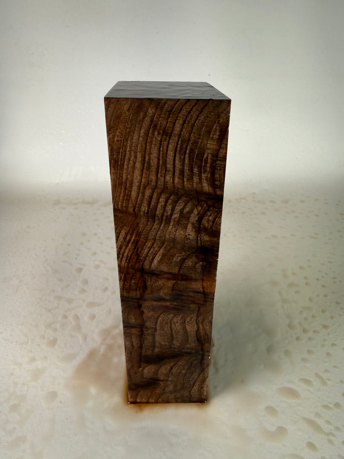 KB-013: Knife Block - Natural Stabilized Redwood Lace Burl