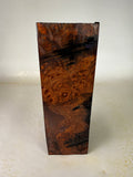 KB-018: Knife Block - Orange Purple Dye Stabilized Maple Burl