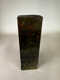 KB-020: Knife Block - Green Dye Stabilized Maple Burl