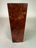 KB-037: Knife Block - Red Dye Stabilized Maple Burl