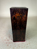 KB-043: Knife Block - Purple Red Dye Stabilized Maple Burl