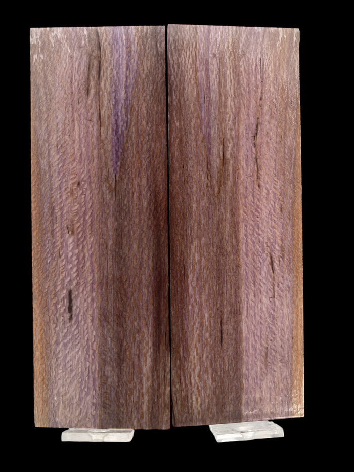 KS-013: Knife Scales - Purple Dye Stabilized Sycamore