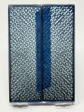KS-024: Knife Scales - Blue 3D Printed PLA Puzzle Scale Hybrid Resin Alumilite Casting