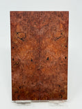 KS-034: Knife Scales - Red Dyed Stabilized Maple Burl