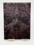 KS-052: Knife Scales - Purple Blue Dyed Stabilized Maple Burl