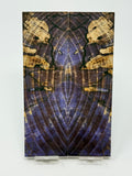 KS-057: Knife Scales - Purple Dyed Stabilized Cross Cut Spalted Maple