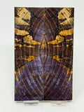 KS-058: Knife Scales - Purple Dyed Stabilized Cross Cut Spalted Maple