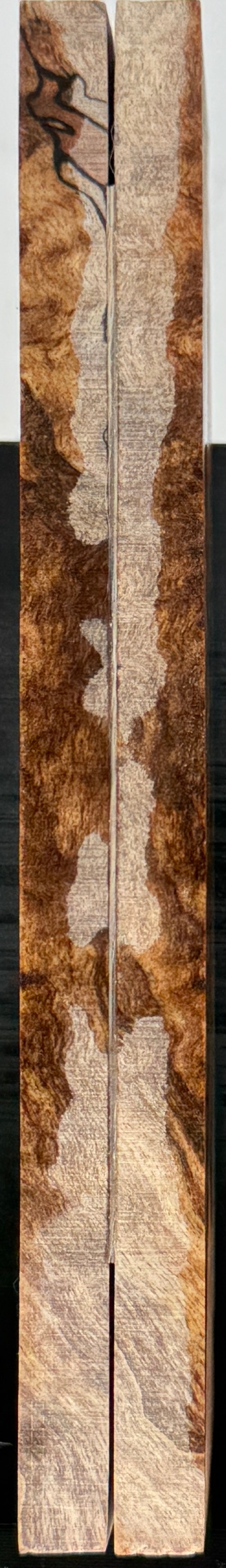 KS-062: Knife Scales - Natural Stabilized Spalted Maple Burl