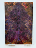KS-067: Knife Scales - Purple Dyed Stabilized Maple Burl
