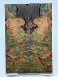 KS-070: Knife Scales - Green Dyed Stabilized Maple Burl