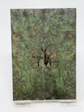 KS-083: Knife Scales - Green Dyed Stabilized Maple Burl