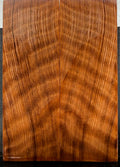 KS-089: Knife Scales - Natural Stabilized Curly Redwood