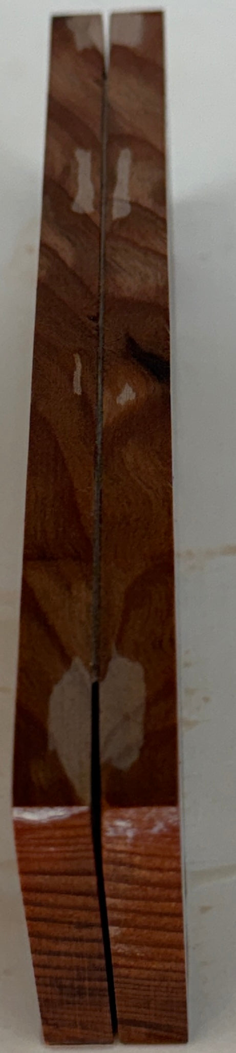 KS-092: Knife Scales - Natural Stabilized Curly Redwood