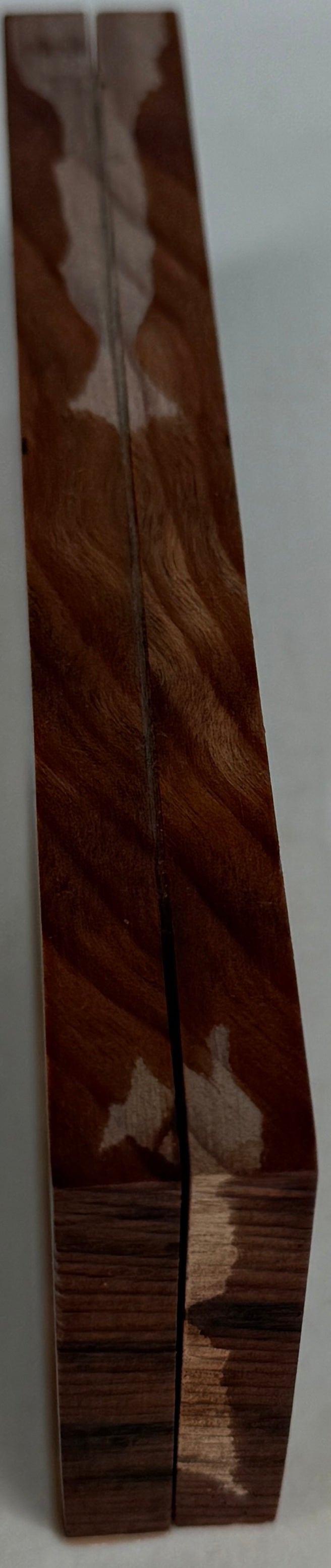 KS-095: Knife Scales - Natural Stabilized Curly Redwood