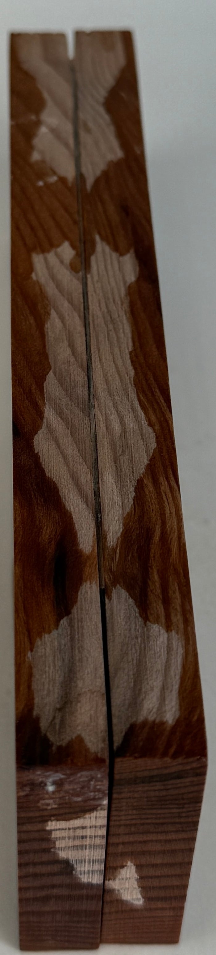 KS-096: Knife Scales - Natural Stabilized Curly Redwood