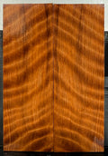 KS-098: Knife Scales - Natural Stabilized Curly Redwood
