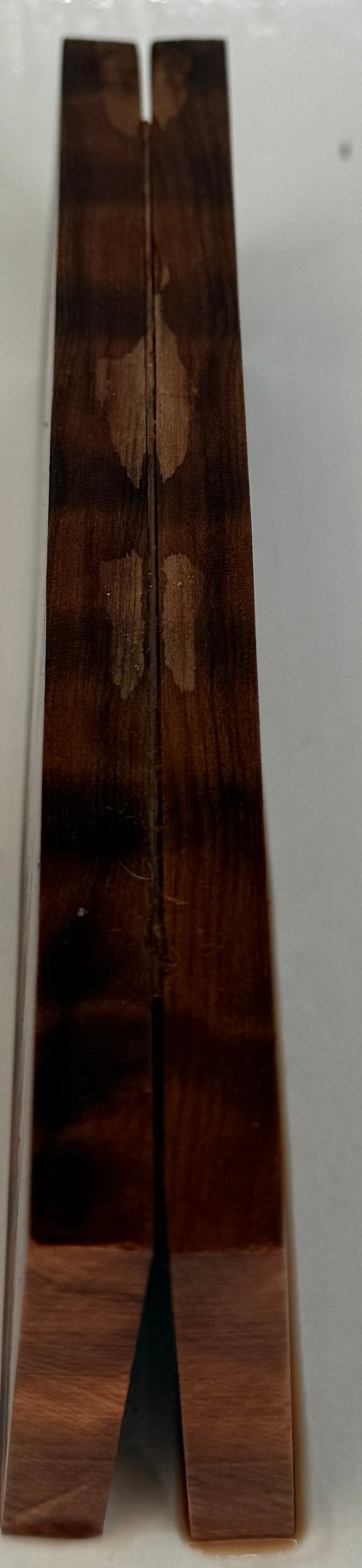 KS-098: Knife Scales - Natural Stabilized Curly Redwood