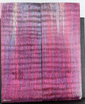 KS-113: Knife Scales - Pink Blue Dyed Stabilized Curly Maple