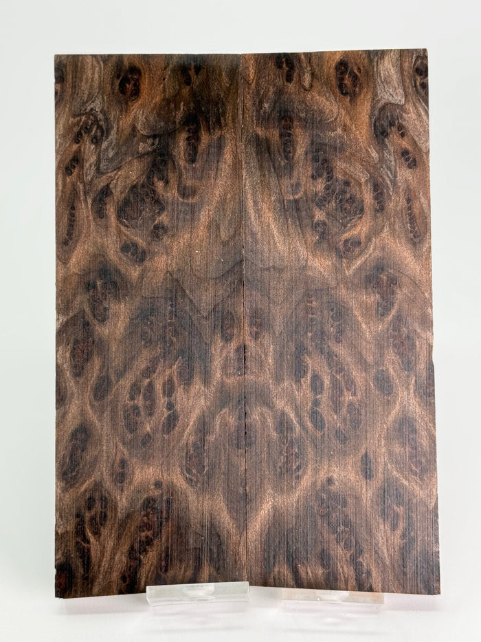 KS-134: Knife Scales - Natural Stabilized Redwood Lace Burl