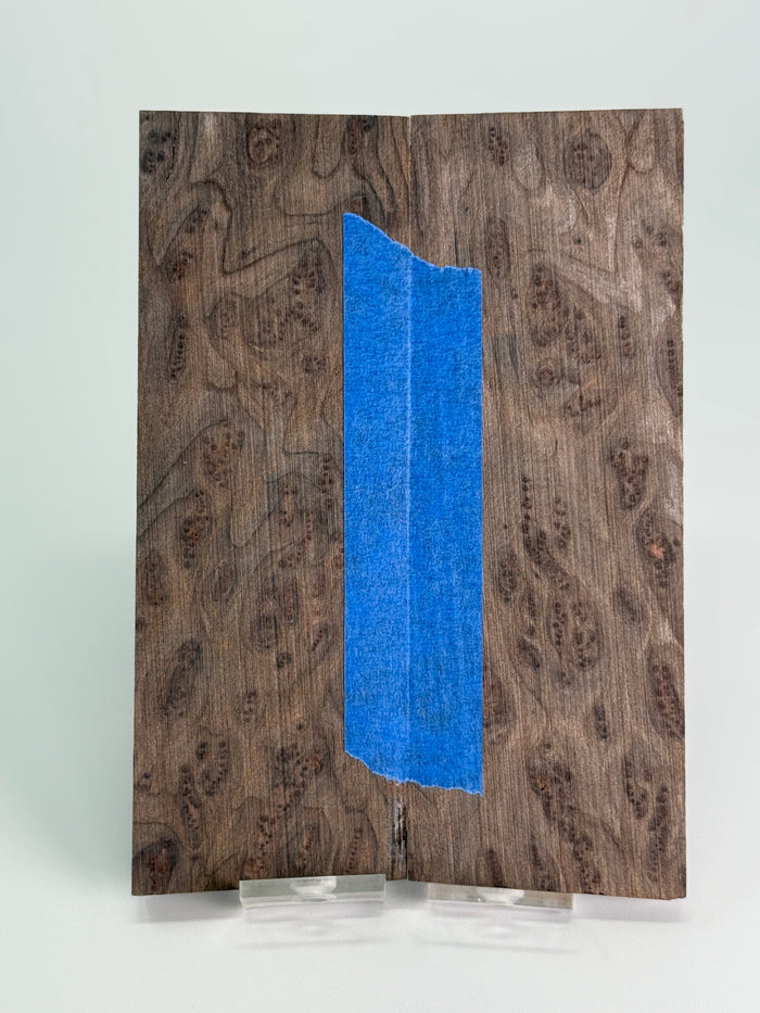 KS-134: Knife Scales - Natural Stabilized Redwood Lace Burl