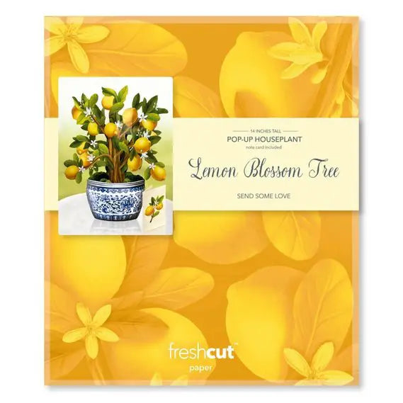 FreshCut Paper LLC Lemon Blossom Tree Pop-Up Greeting Card - Greeting Cards Merchandise