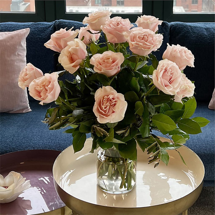 Long Stem Pink Rose Bouquet – PANDA FLOWERS CANADA INC, Calgary AB