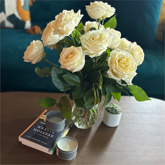 Long Stem Yellow Rose Bouquet – PANDA FLOWERS CANADA INC, Calgary AB