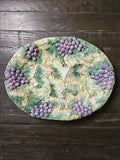 Majolica - Intrada, Made in Italy - Platter - Leaves and Grapes