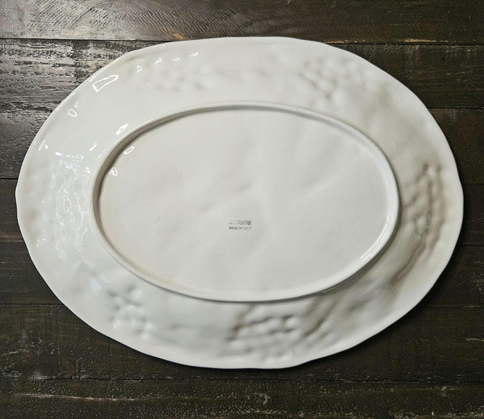 Majolica - Intrada, Made in Italy - Platter - Leaves and Grapes