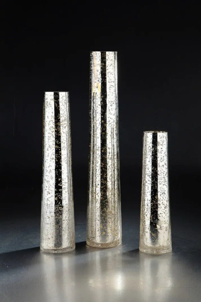 Diamond Star Mercury Glass Votive Candle Holder Small 11" - Candle Holders Merchandise