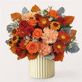 Merlot Bouquet with Ivory Vase – PANDA FLOWERS CANADA INC, Calgary AB