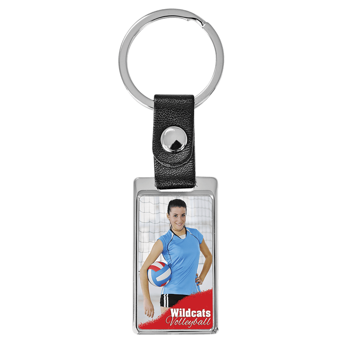 Rectangle Sublimatable Keychain with White Insert