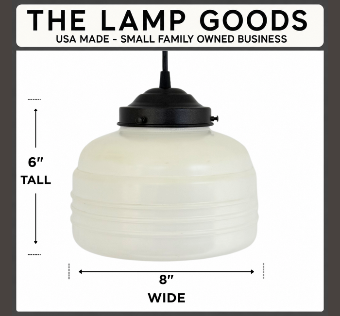 Metropolitan Ringed Schoolhouse Pendant Light