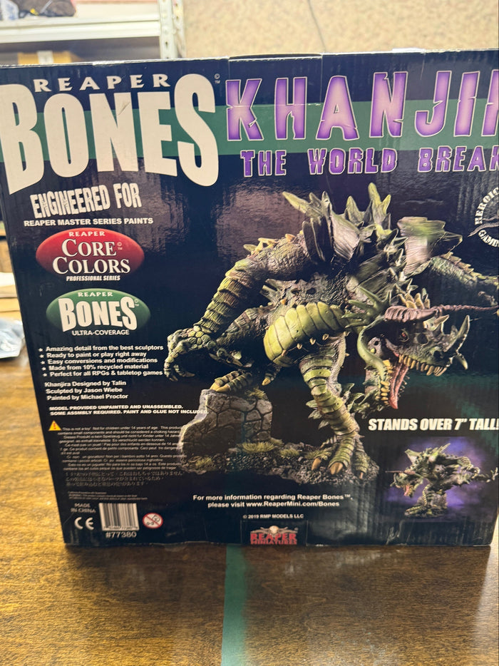 Miniature-003: Khanjira the World Breaker Boxed Set Miniatures Reaper Painting Dungeons and Dragons Display Plinths