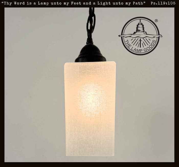 Modern Linen Square Pendant - The Lamp Goods
