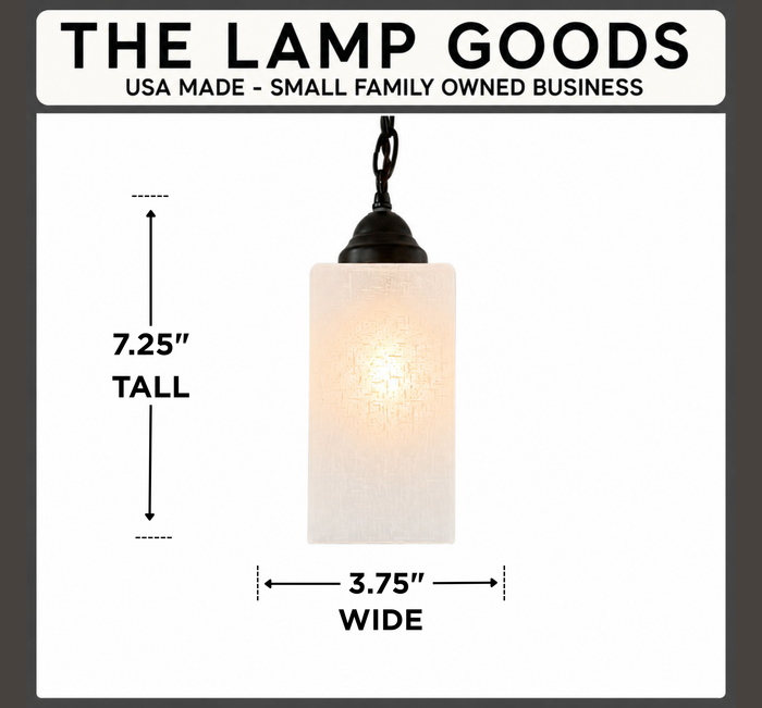 Modern Linen Square Pendant - The Lamp Goods