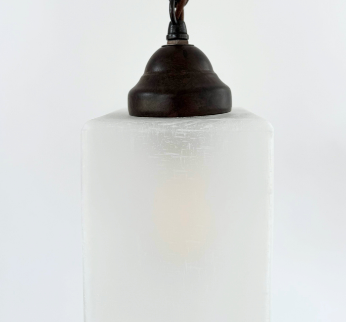 Modern Linen Square Pendant - The Lamp Goods