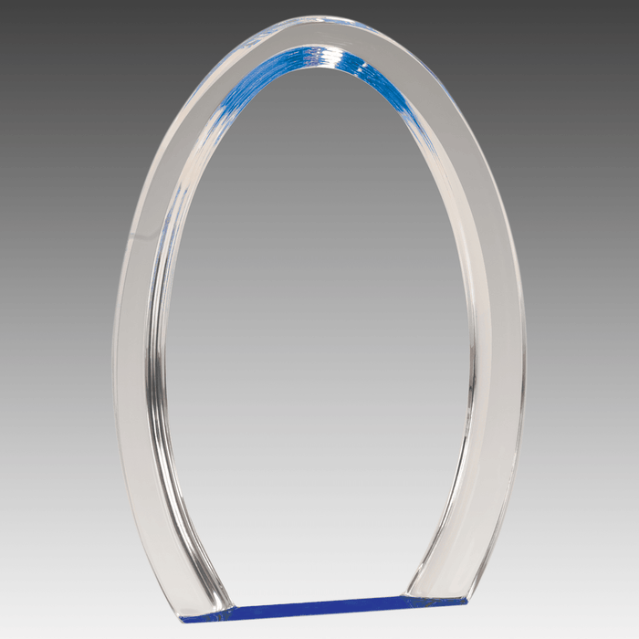 8" Blue Oval Halo Acrylic