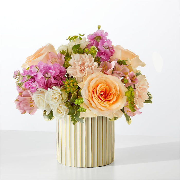 Paradise Bouquet with Ivory Vase – PANDA FLOWERS CANADA INC, Calgary AB
