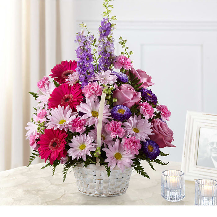 Pastel Peace Basket – PANDA FLOWERS CANADA INC, Calgary AB