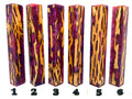 PBBrick-011: Pink Purple Peach Cholla Cactus Hybrid Pen Blank Diamond Painting Alumilite Resin Casting