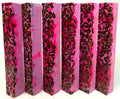 PBBrick-015: Pen Blanks - Coffee Bean Pink Purple Hybrid Alumilite Resin Casting Diamond Painting