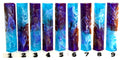 PBBrick-022: Deep Sea Dreams Purple Blue Gold White Swirls Pen Blank Diamond Painting Alumilite Resin Casting