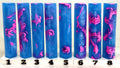 PBBrick-033: Electric Glacier Glow Frosted Blue Pink Pen Blank Diamond Painting Alumilite Resin Casting
