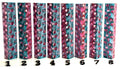 PBBrick-037: Cosmic Coral Reef Pink Teal Blue 3D Printed with Glitter Pen Blank Diamond Painting Alumilite Resin Casting