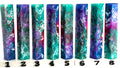 PBBrick-041: Enchanted Tidal Storm Pink Teal Blue Purple Copper Swirls Pen Blank Diamond Painting Alumilite Resin Casting
