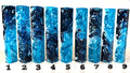 PBBrick-082:  Deep Ocean Currents Blue White Pen Blank Diamond Painting Alumilite Resin Casting