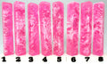 PBBrick-102: Pink White Swirls Pink Glitter Pen Blank Diamond Painting Alumilite Resin Casting