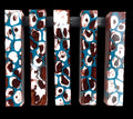 PBBrick-131: Pen Blanks - Giraffe Teal with Copper White Alumilite Resin Casting Diamond Painting Pen